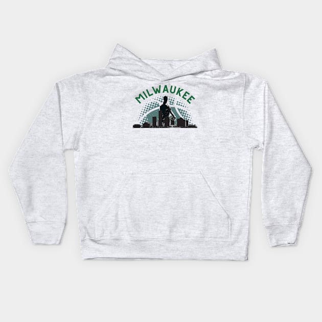 Milwaukee Basketball Kids Hoodie by HROC Gear & Apparel